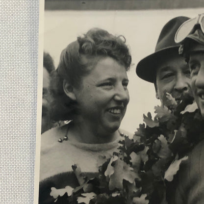 Vintage Motorcycle Racing Photo Photograph Race Winner Germany