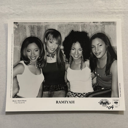 Ramiyah Music Publicity Press Photo Photograph R&B 2002