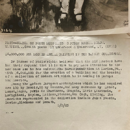 Press Photo Photograph Art Painting Collection Hayden Jules Pascin