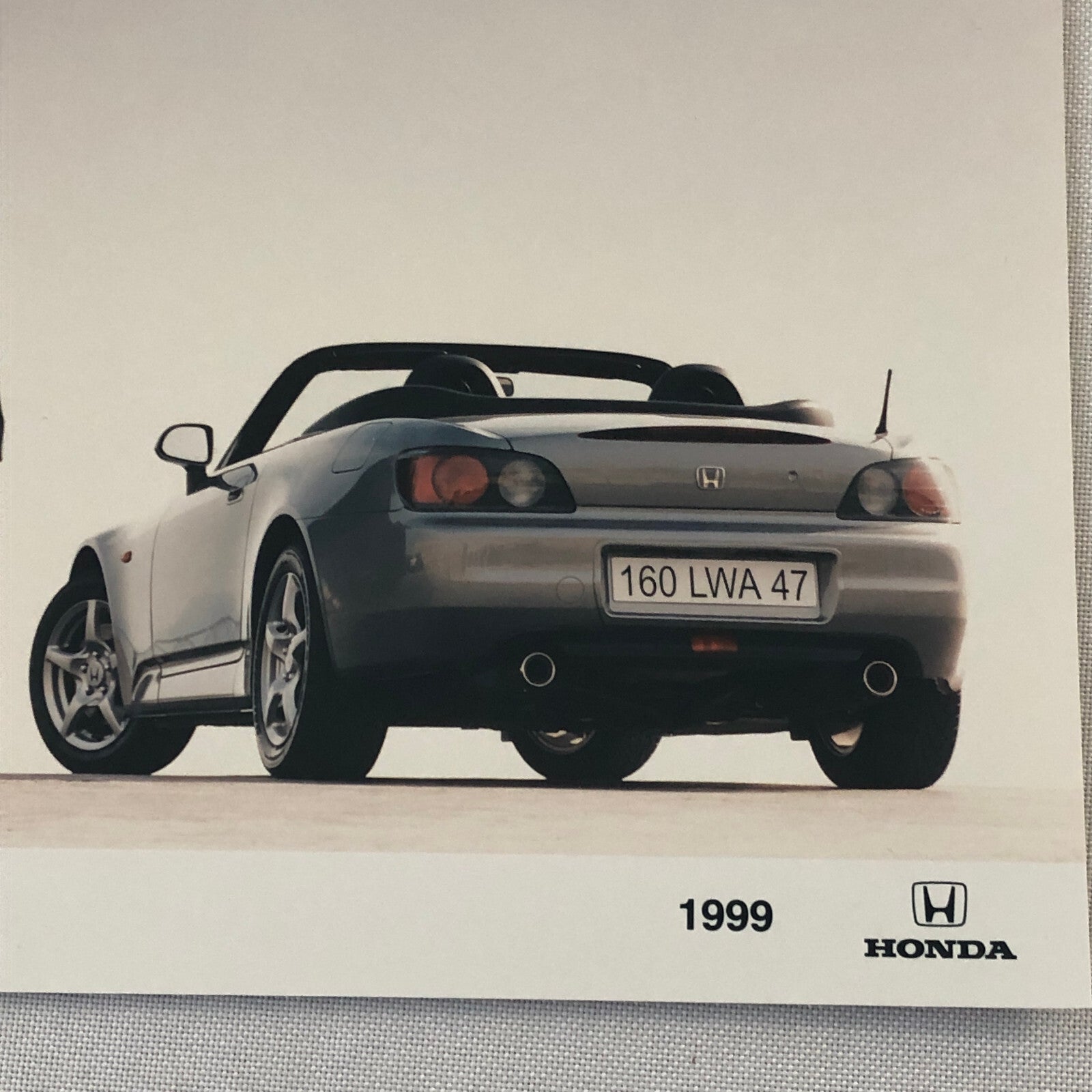 1999 Honda S2000 Roadster Car Factory Press Photo Photograph