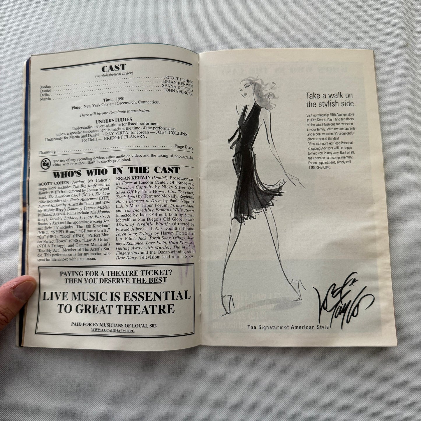 Glimmer Glimmer and Shine Cast Signed Theater Playbill Autographed Signature