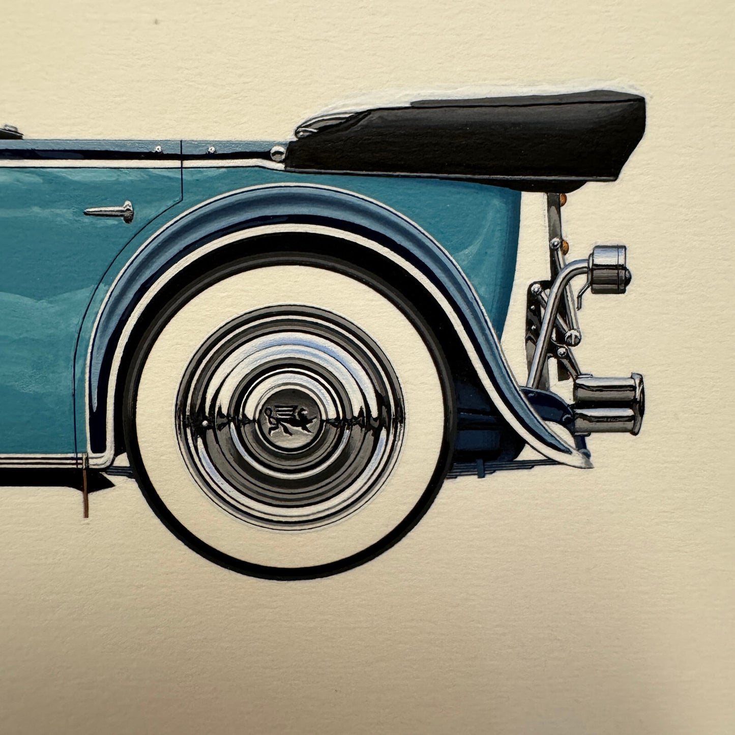 1931 Ruxton Phaeton Car Illustration Art Drawing Hand Drawn Robert Preis