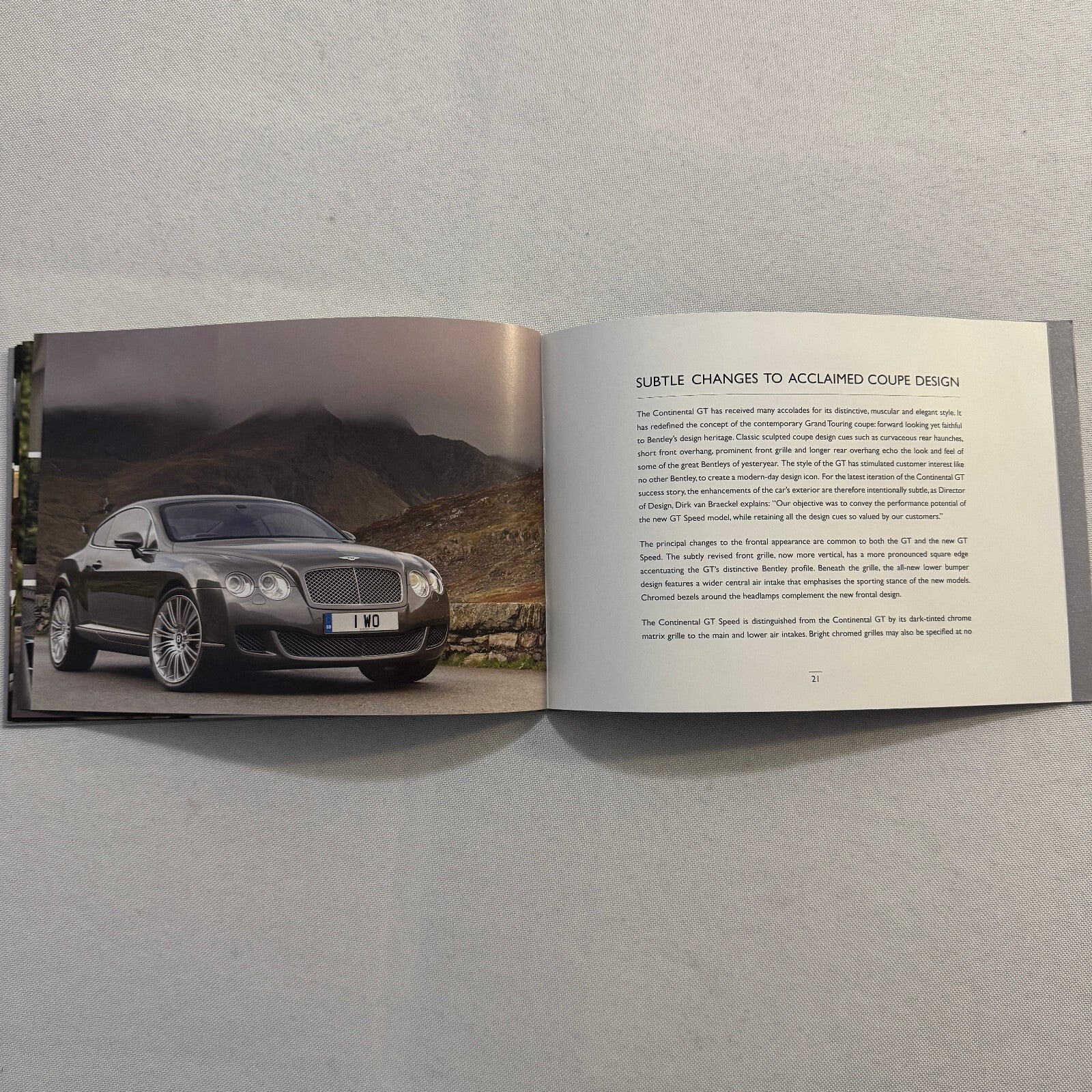 Bentley Contintental GT and GT Speed Press Kit Brochure with CD 2007 2008