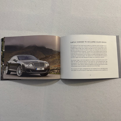 Bentley Contintental GT and GT Speed Press Kit Brochure with CD 2007 2008