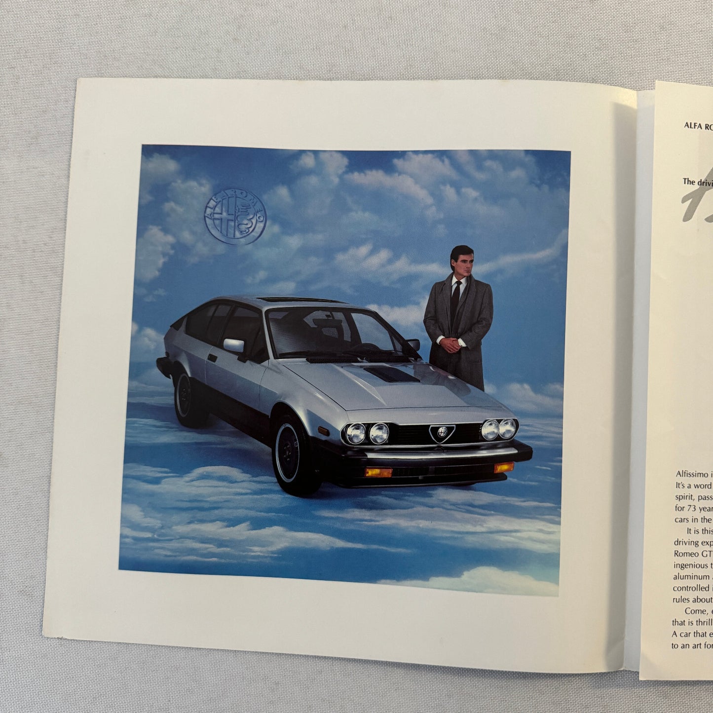 1984 Alfa Romeo GTV-6 2.5 Coupe Car Sales Brochure Catalog GTV6 GTV 6