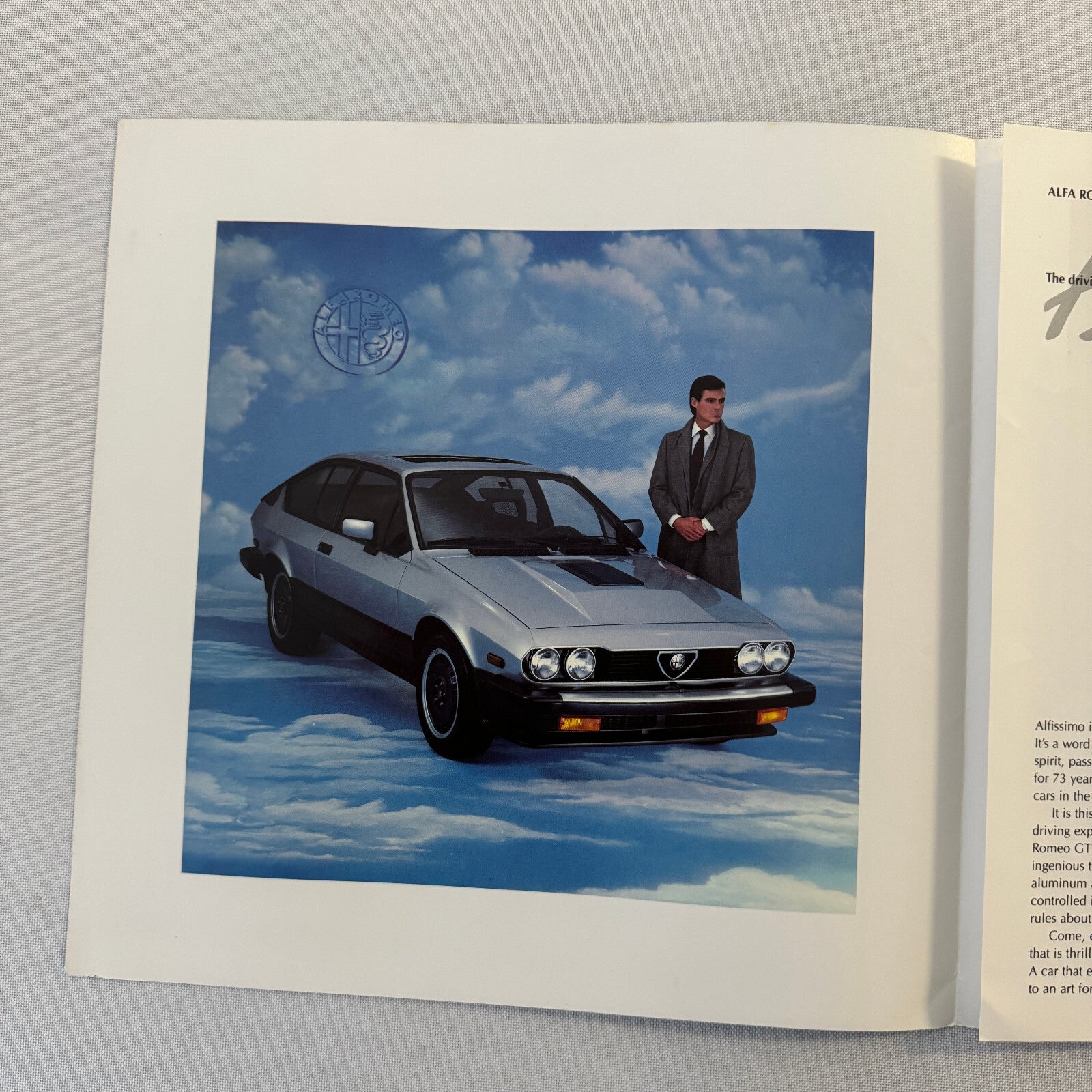 1984 Alfa Romeo GTV-6 2.5 Coupe Car Sales Brochure Catalog GTV6 GTV 6