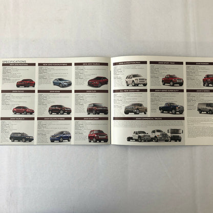 2009 Ford Sales Brochure Catalog Mustang Fusion Hybrid Flex Edge F150 Ranger +