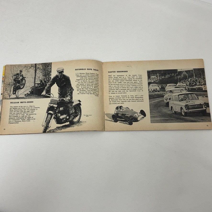1959 Castrol Racing Achievements Brochure Rally Rallye Motorcycle Land Speed +