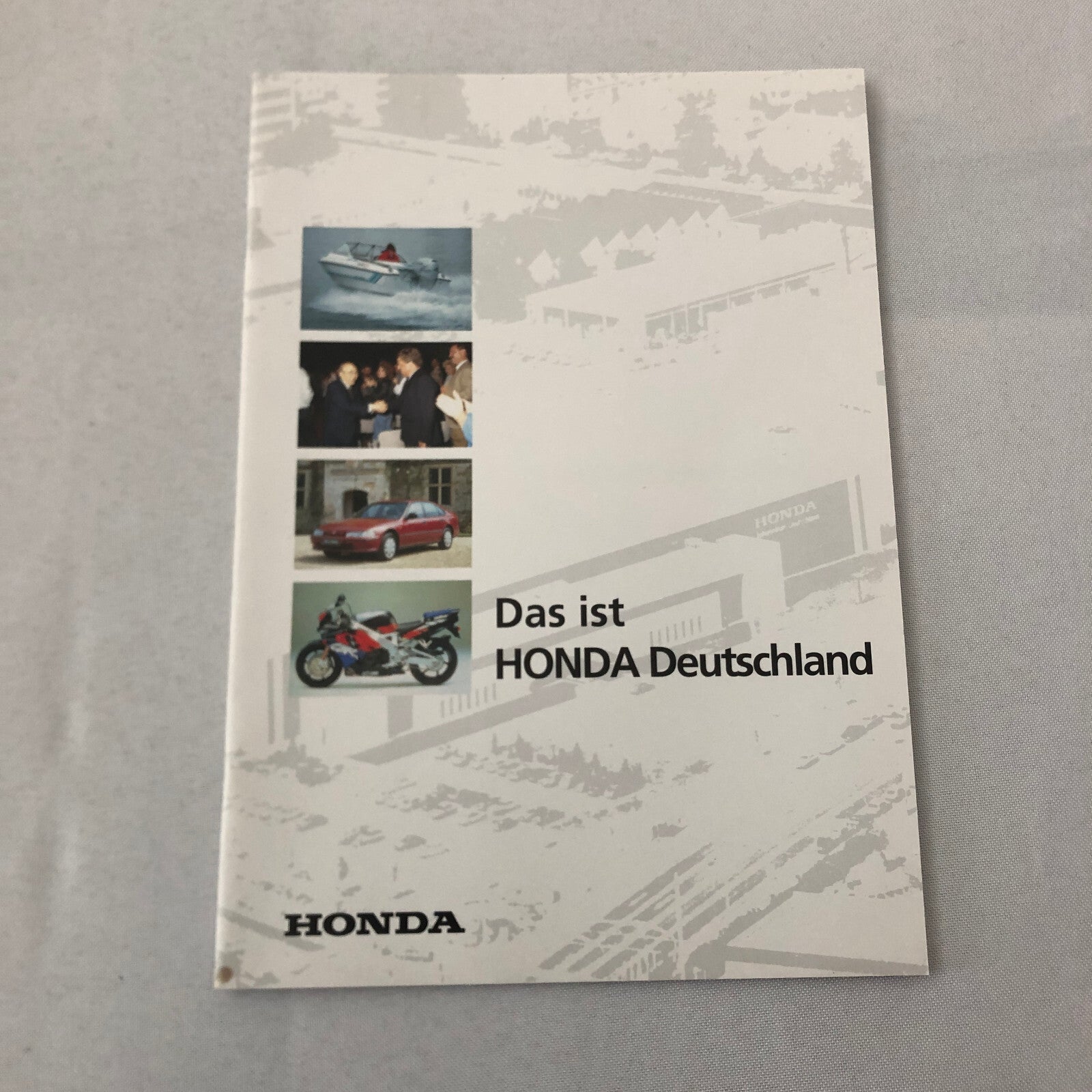 Honda Sales Brochure NSX Motorcycle Catalog GERMAN Text