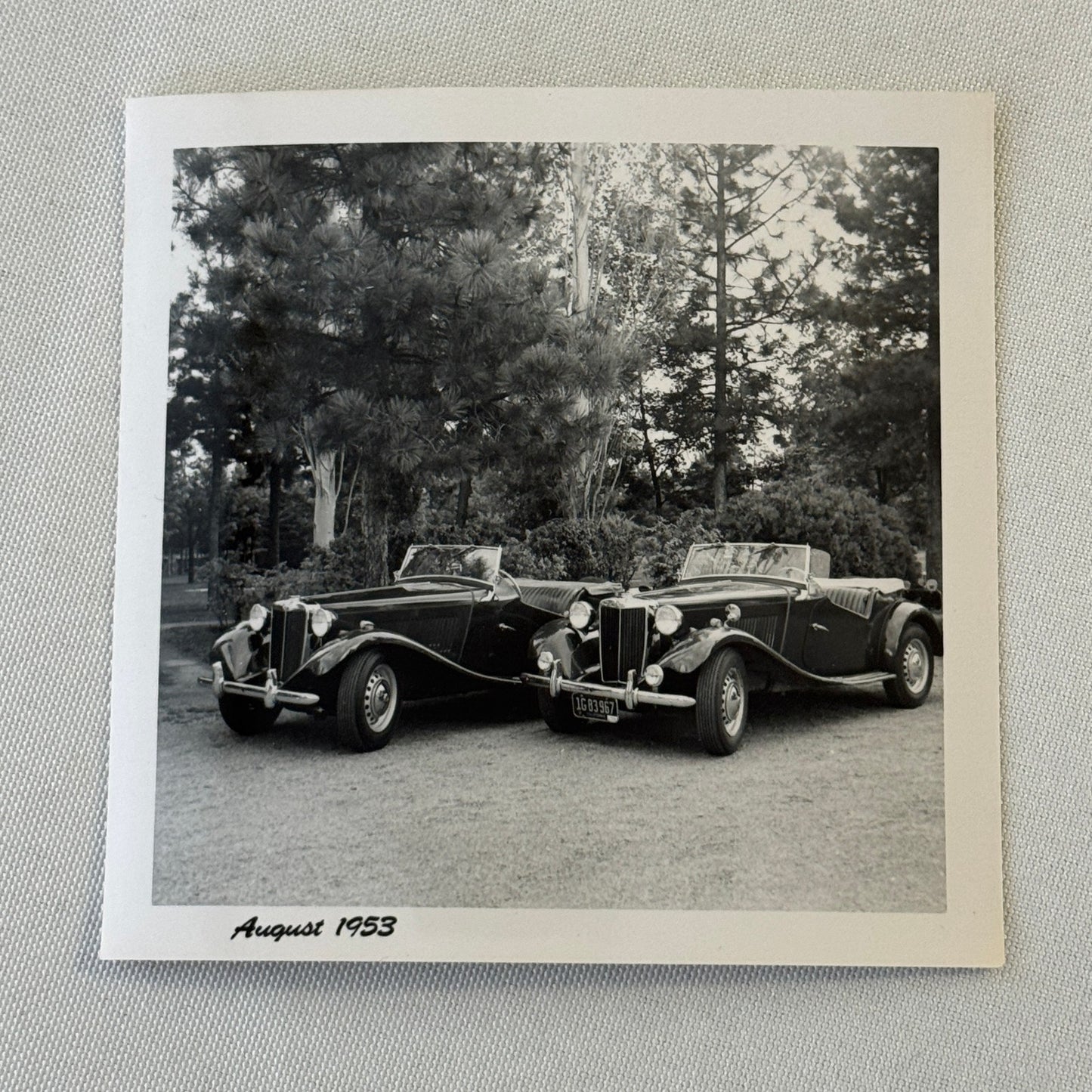 Vintage MG Roadster Car Photo Photograph Print Lot 13x 1953