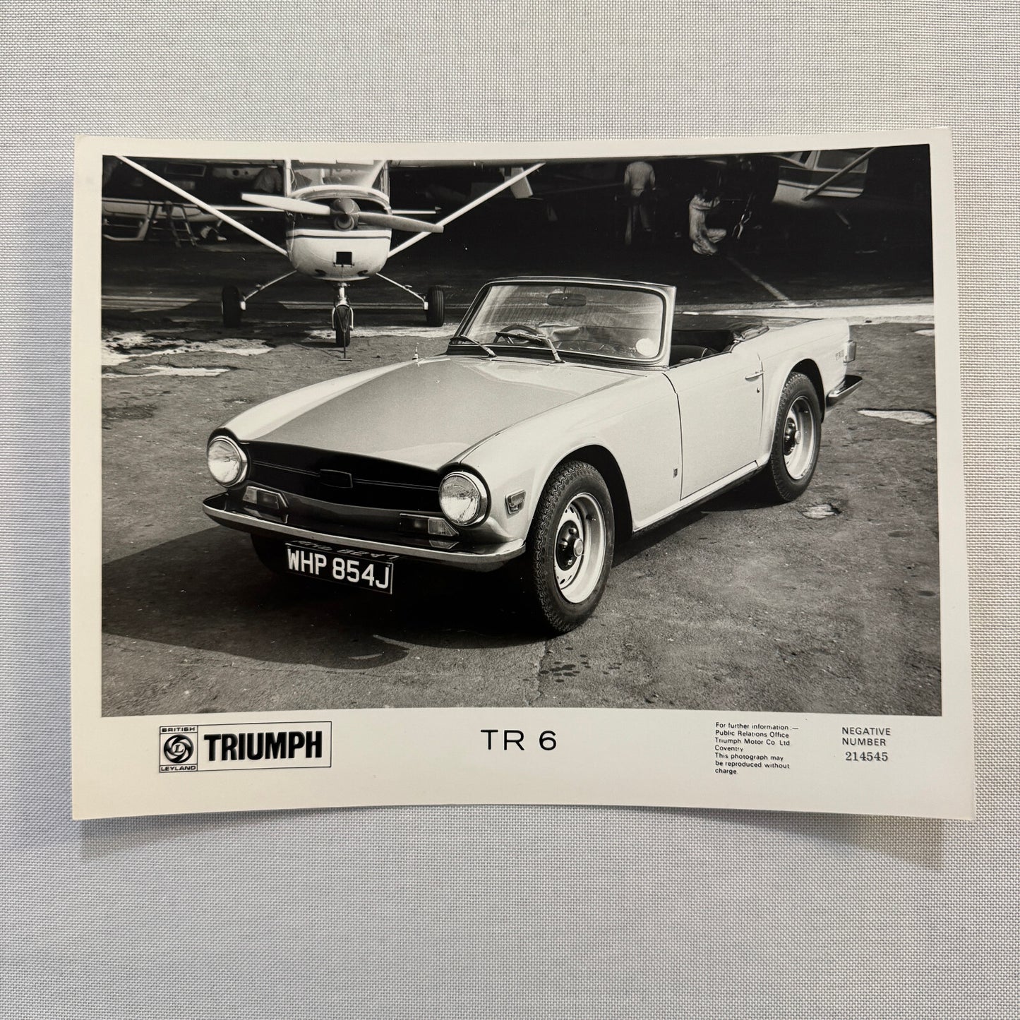 Triumph TR6 Roadster Car Factory Press Photo Photograph British Leyland