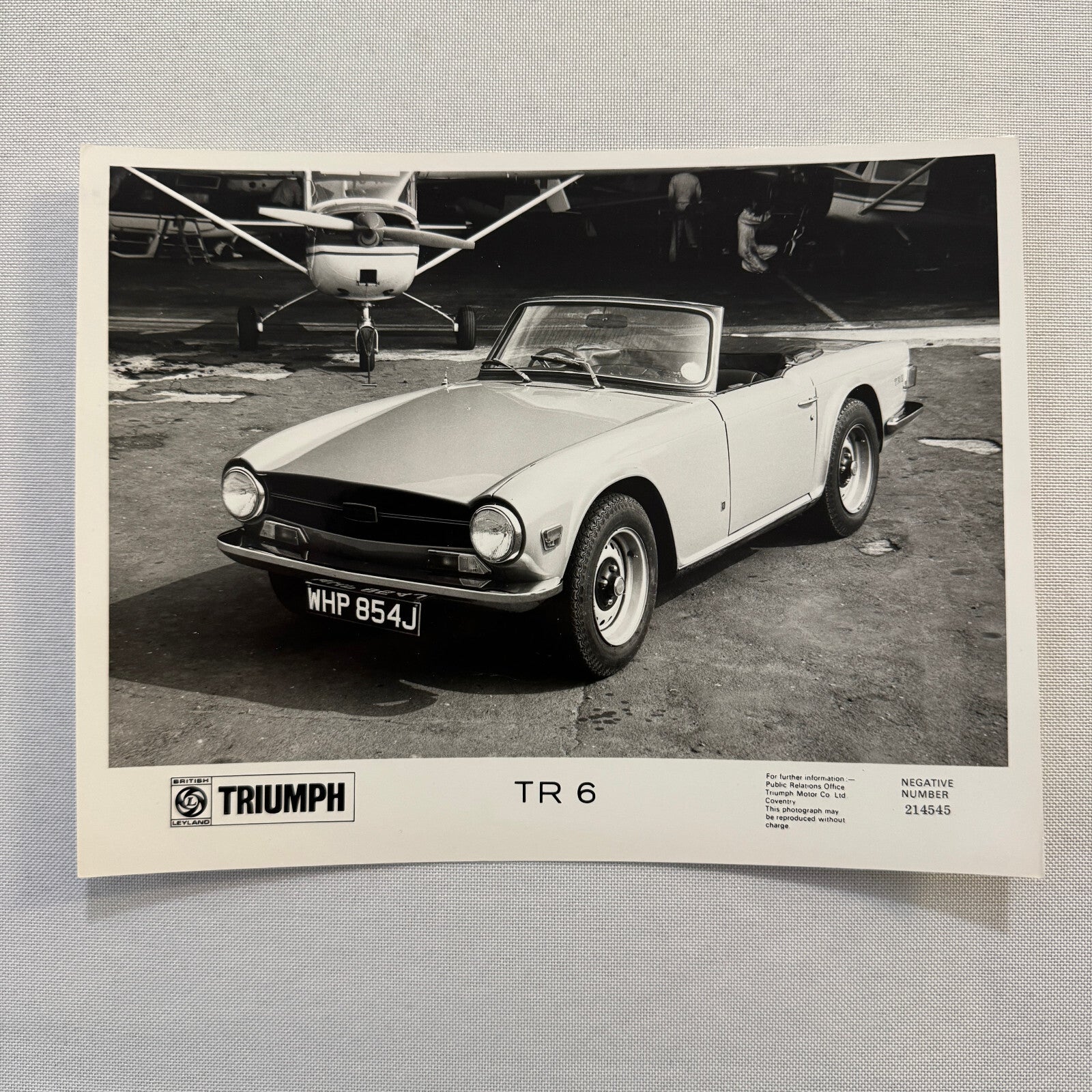 Triumph TR6 Roadster Car Factory Press Photo Photograph British Leyland