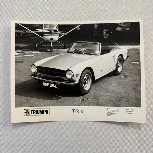 Triumph TR6 Roadster Car Factory Press Photo Photograph British Leyland