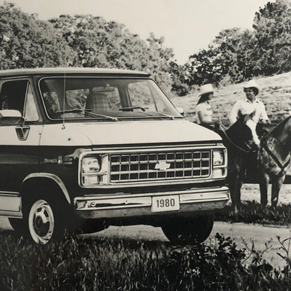 1980 Chevrolet Beauville Sport Van Truck Press Photo Photograph Print Sportvan