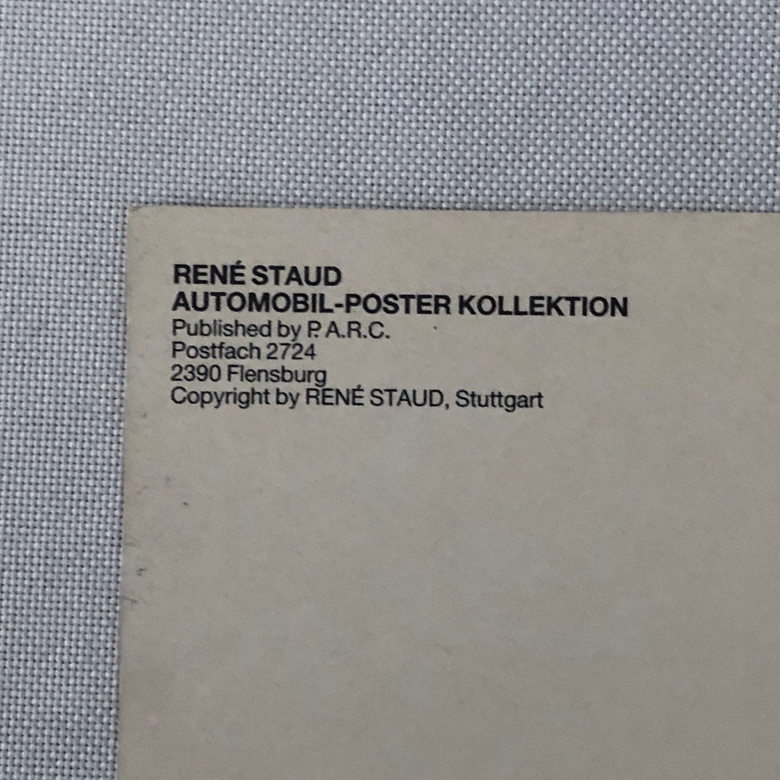 Ferrari 288 GTO Rene Staud Postcard Post Card Ferrari 288GTO