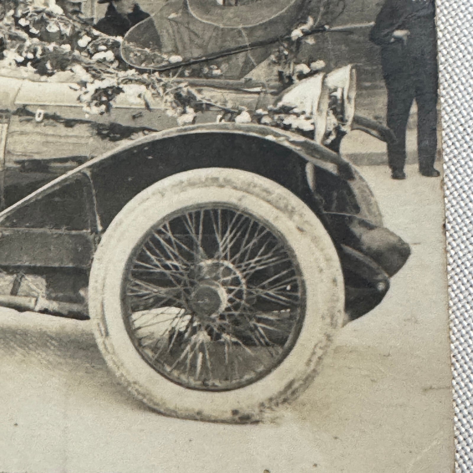 Vintage Car Photo Postcard Post Card RPPC Real Photo Postcard Automobile French