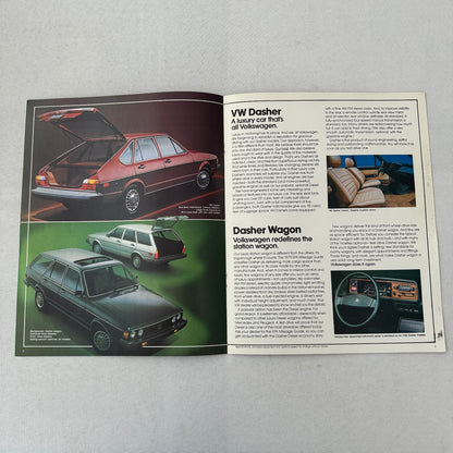 1980 Volkswagen VW Car Sales Brochure Catalog Rabbit Vanagon Camper Pickup +