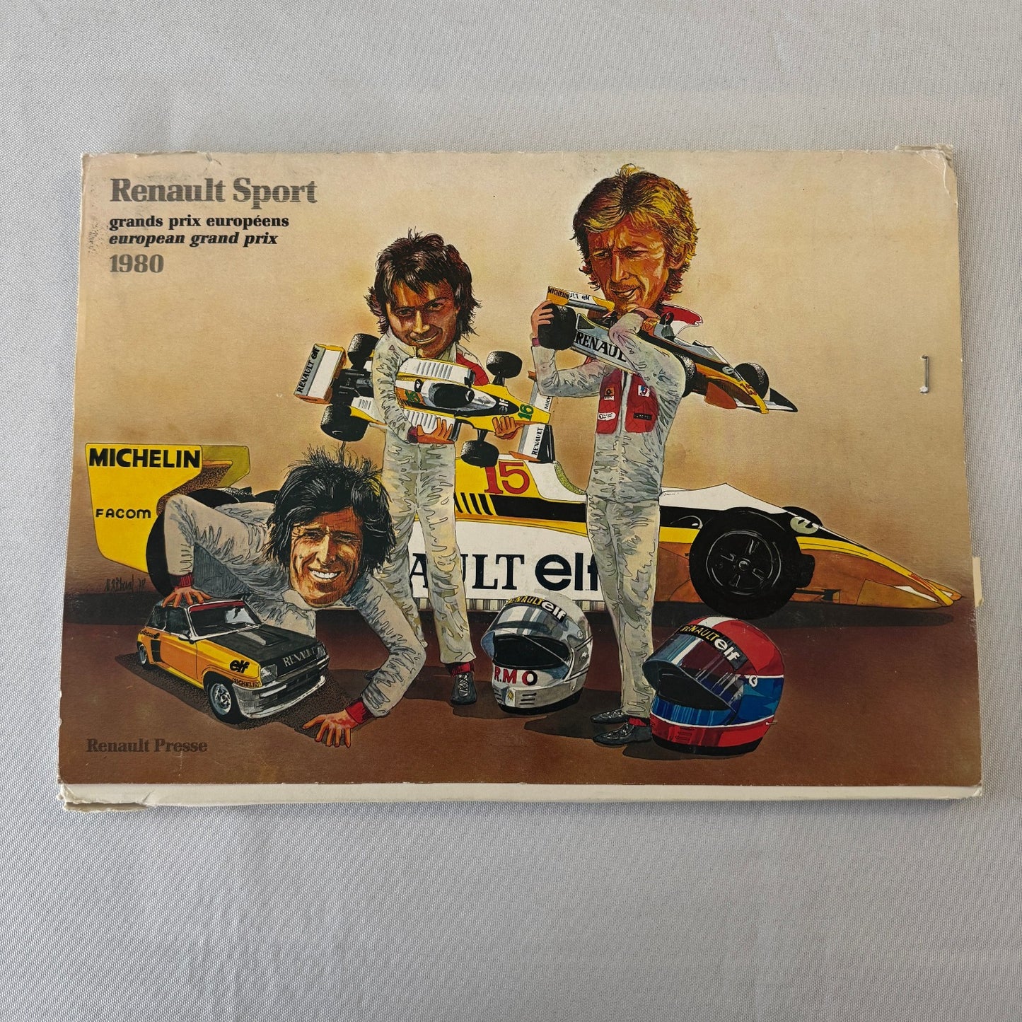 1980 Renault Sport Racing Team Press Kit Rene Arnoux JP Jabouille