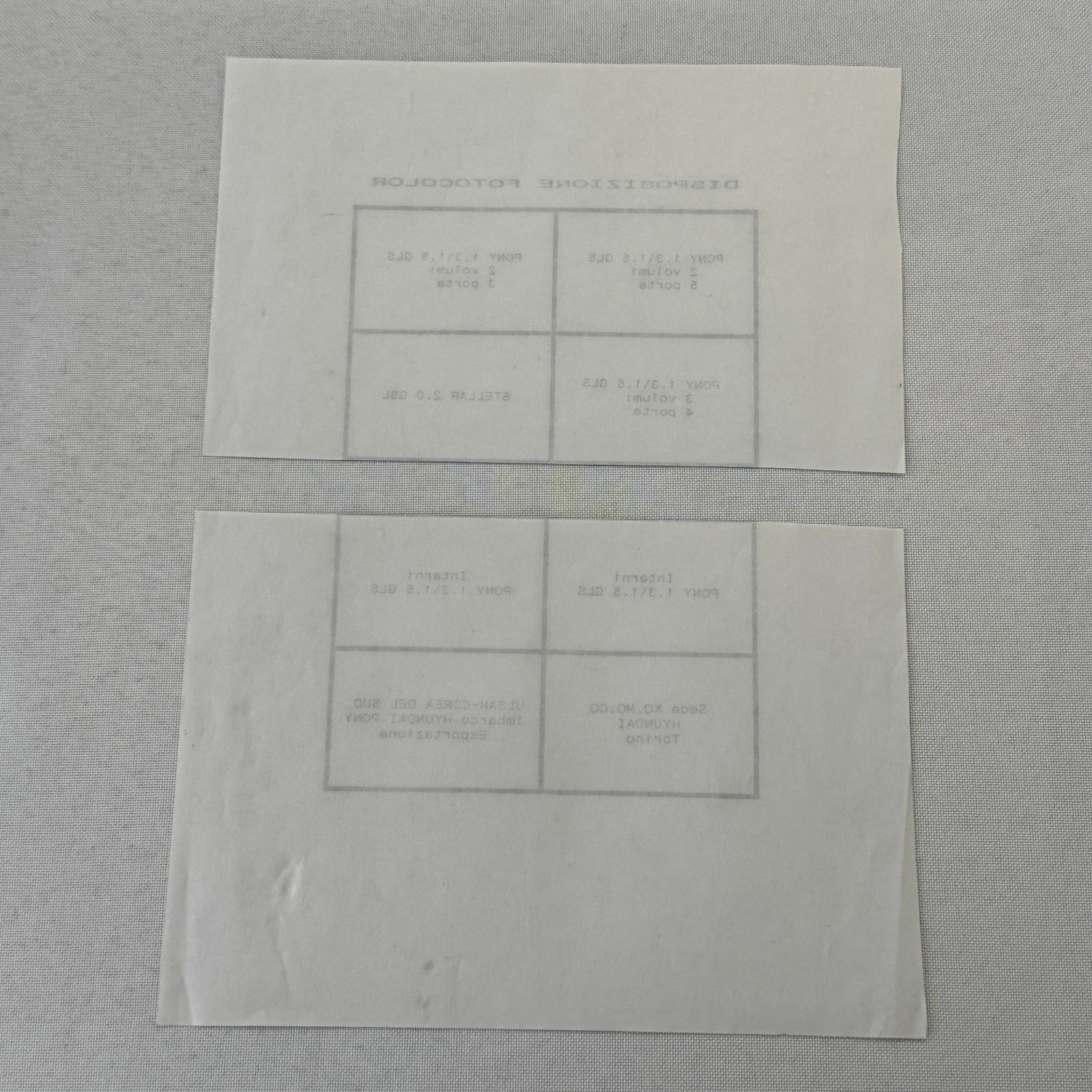 Vintage Hyundai Photo Film Lot Hyundai Pony Stellar Italian Factory
