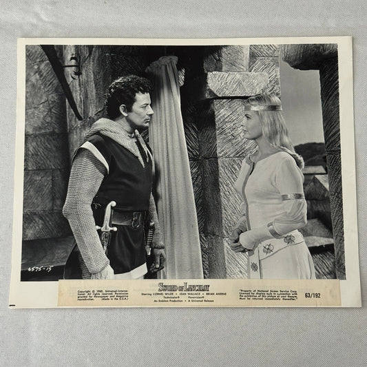 Vintage Movie Still Photo Photograph Sword of Lancelot Cornel Wilde Jean Wallace