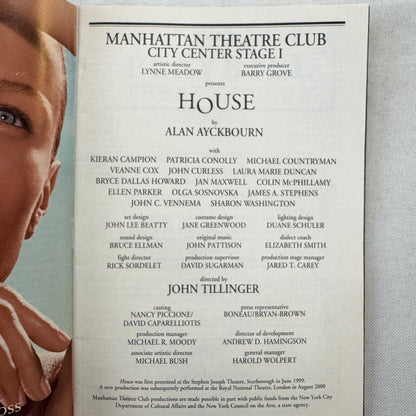 HOUSE Cast Signed Playbill 2002 Autographed Ron Howard Bryce Dallas Howard