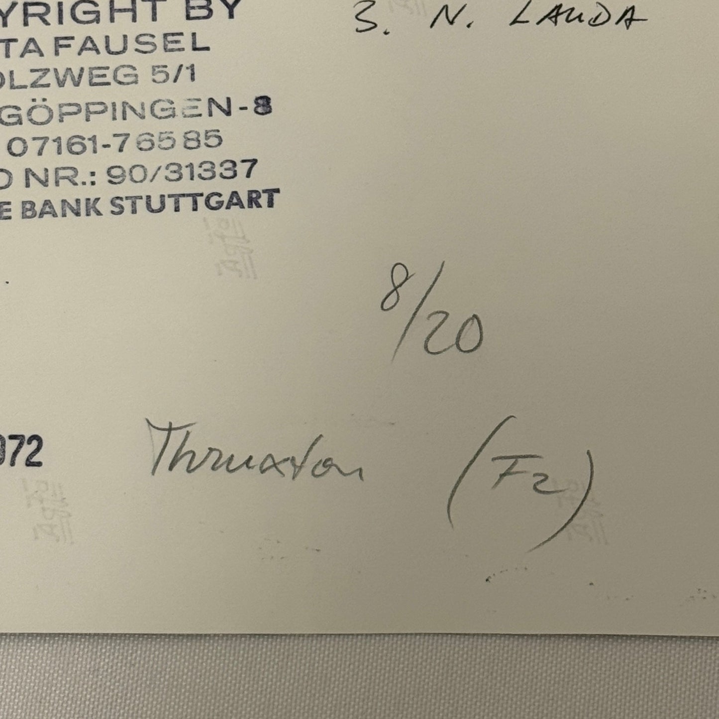 Vintage Racing Photo 1972 Niki Lauda Francois Cevert Ronnie Peterson F2 Thruxton