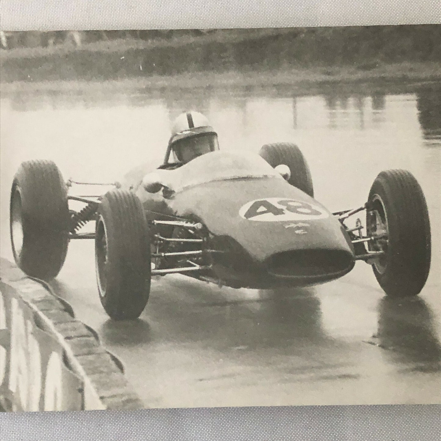 Vintage Racing Car Driver Photo Photograph Print 