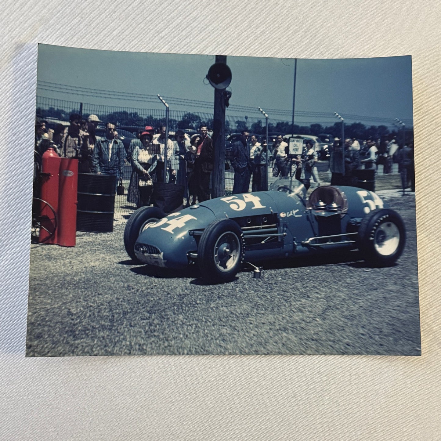 Vintage Racing Photo Photograph Unidentified Car MODERN PRINT