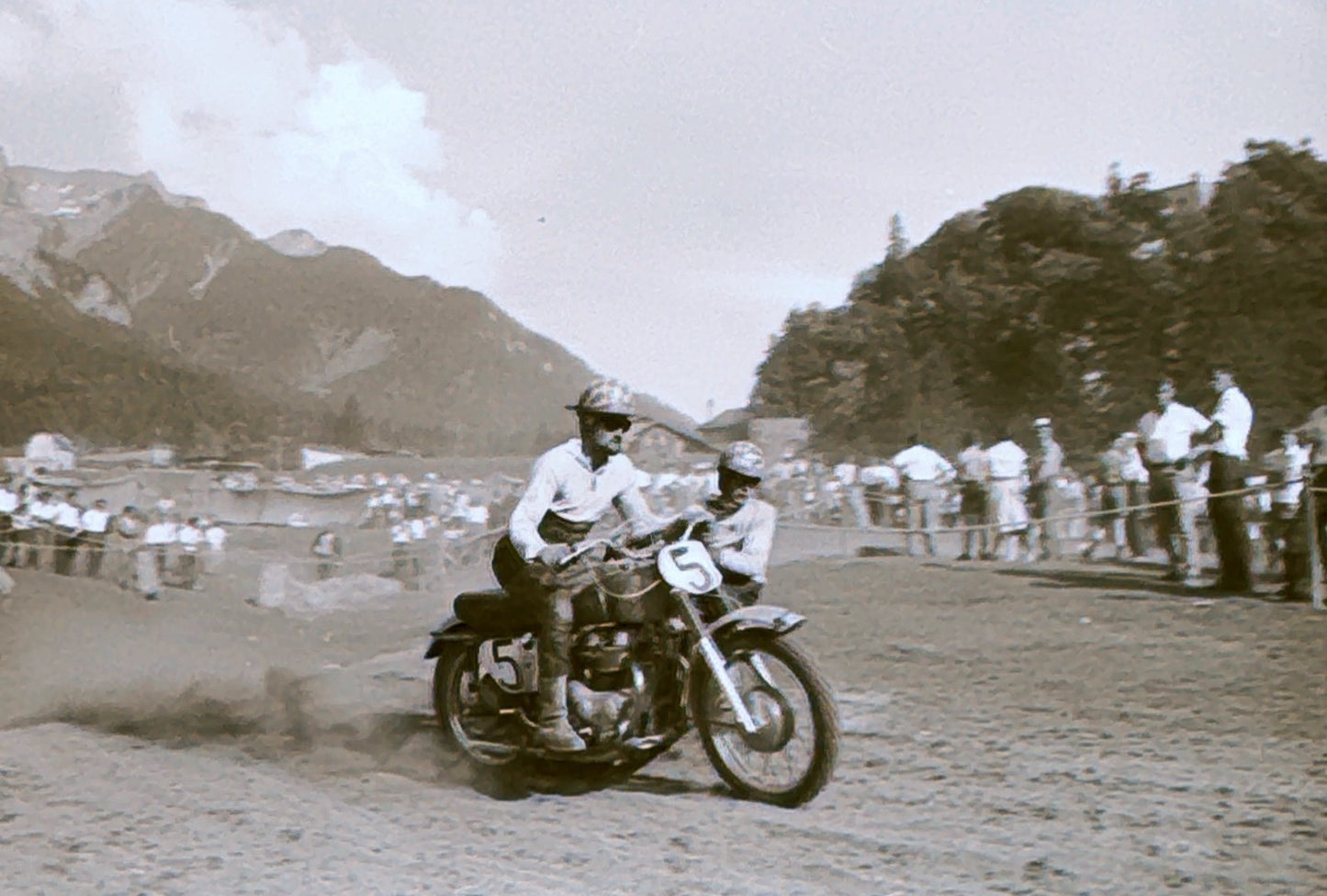 Vintage Motorcycle Racing Photo Luzisteig Motocross Negative Lot 1962