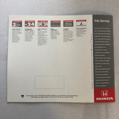 Honda Accord Coupe Aero Deck Wagon Brochure Catalog FRENCH European 1994 1995