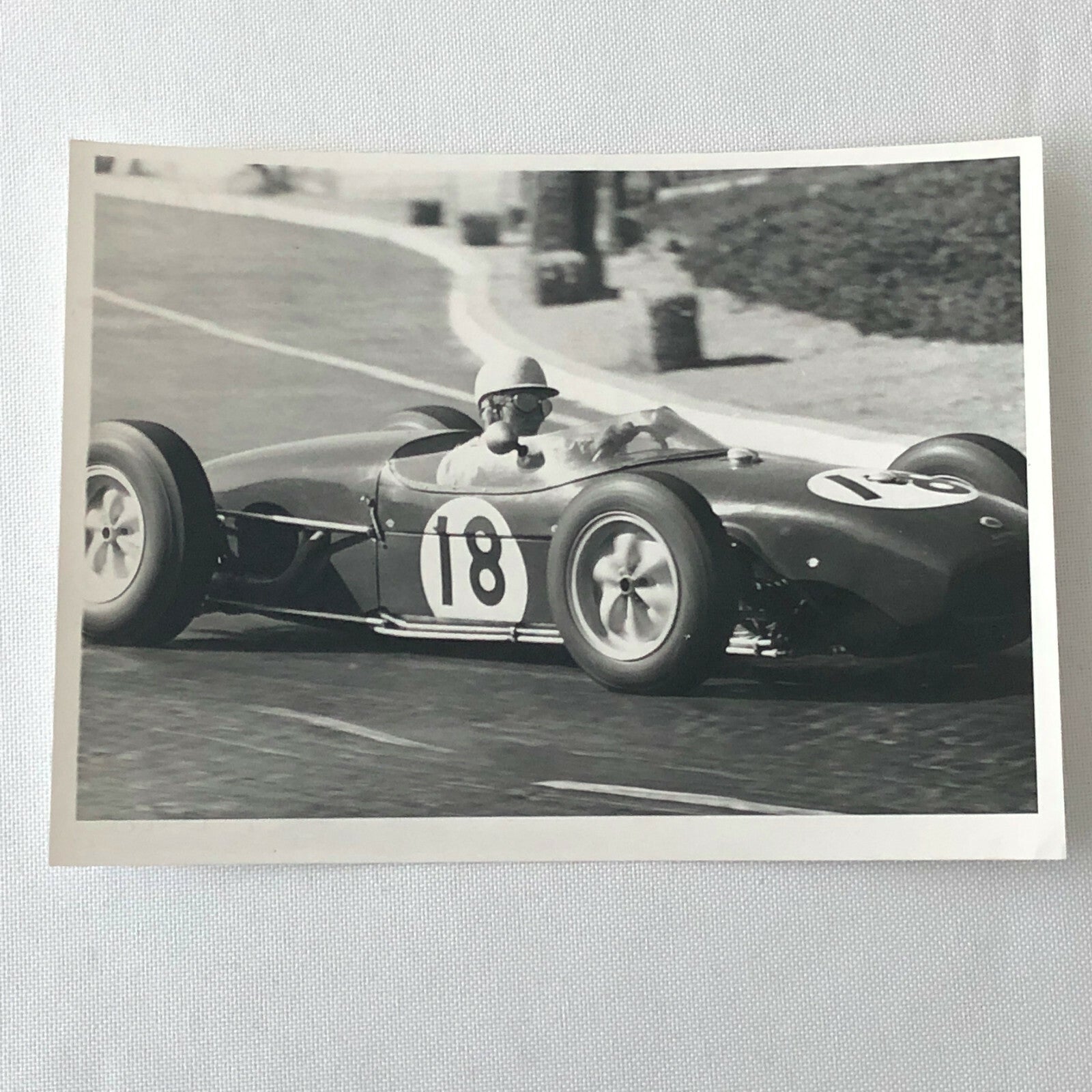 Vintage John Surtees Grand Prix Racing Photo Photograph Bernard Cahier Lotus Car