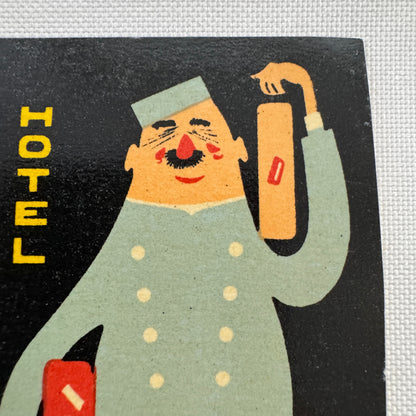 Vintage Travel Luggage Label Park Hotel Budapest Hungary Hungarian