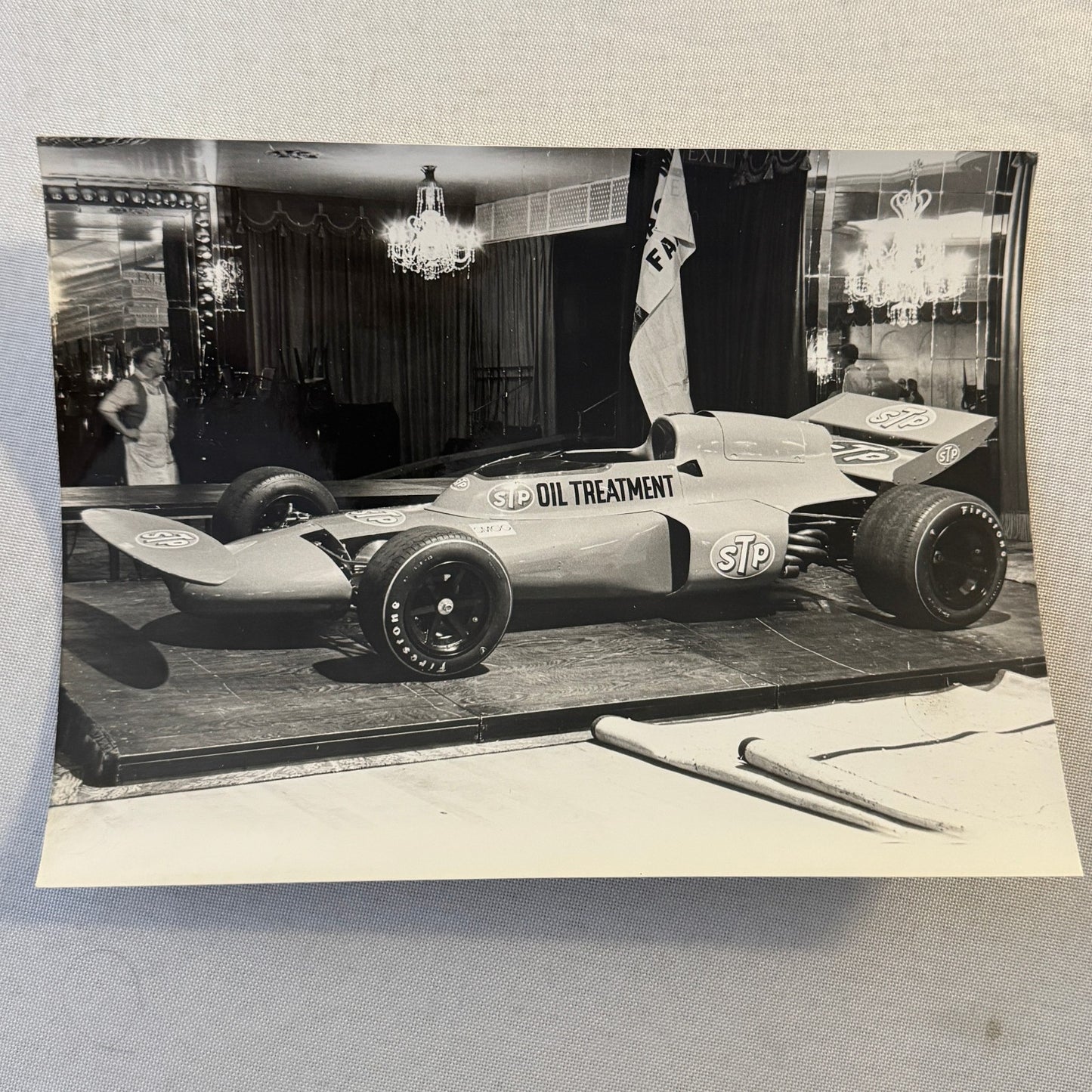 Vintage STP Racing Car Photo Photograph Print Ballroom Display Lot 5x