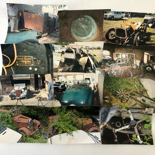 Vintage Delahaye Car Barn Find Junk Yard Part Photo Photograph Lot of 12