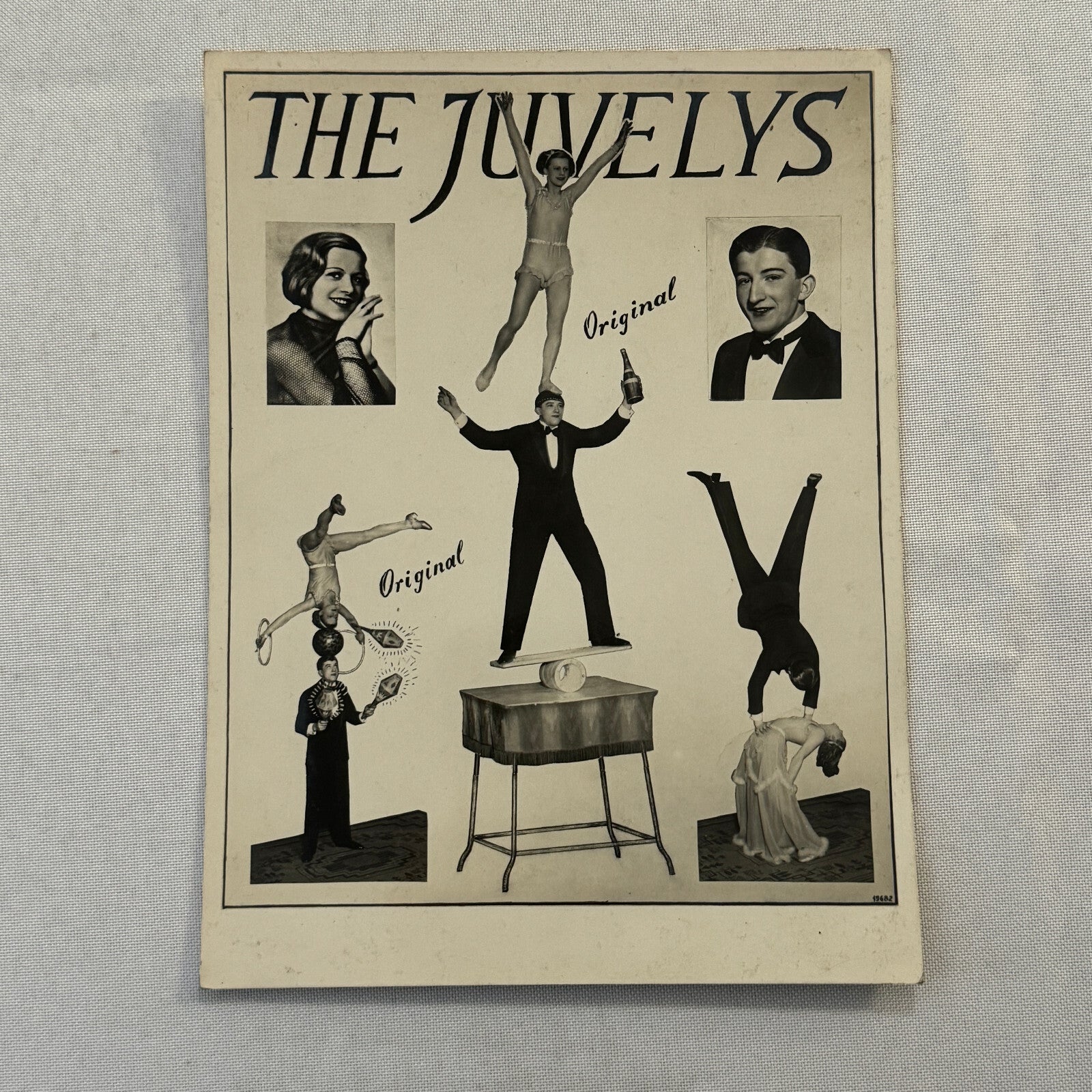 Vintage Circus Performer Act Photo Photograph The Juvelys Juggling Acrobats