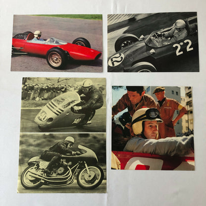 John Surtees Racing Magazine Clipping Photo Lot of 4 - Ferrari Motorcycle + 
