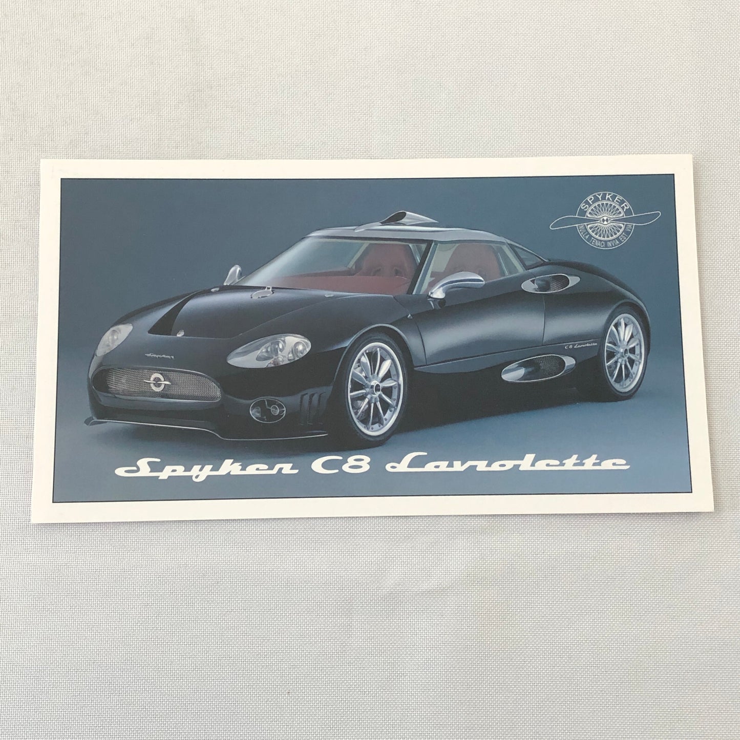 Spyker C8 Laviolette Car Postcard Post Card