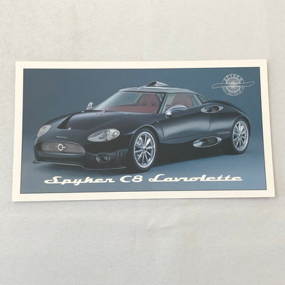 Spyker C8 Laviolette Car Postcard Post Card