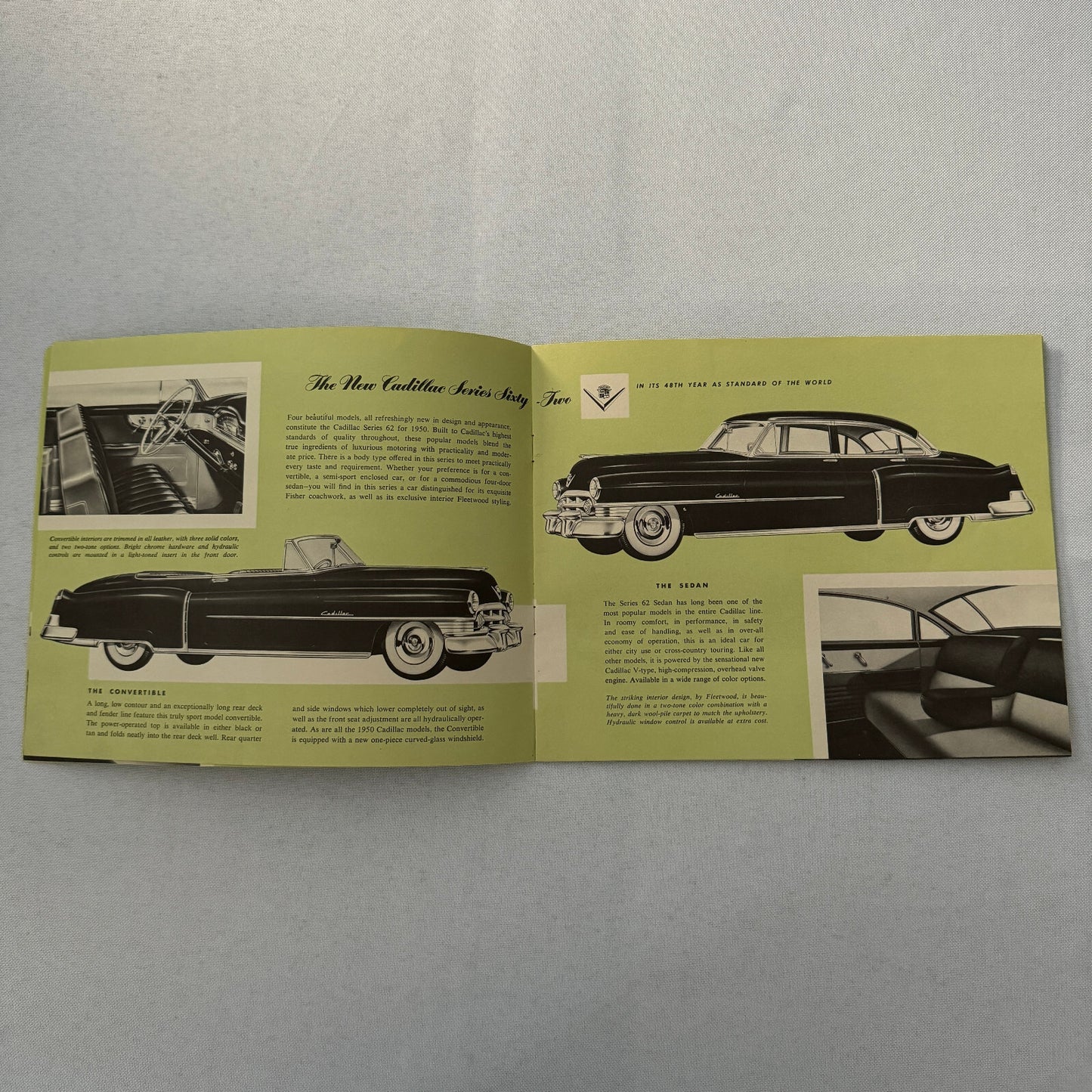 1950 Cadillac Sales Brochure Catalog Sixty One Sixty Two Coupe de Ville Special