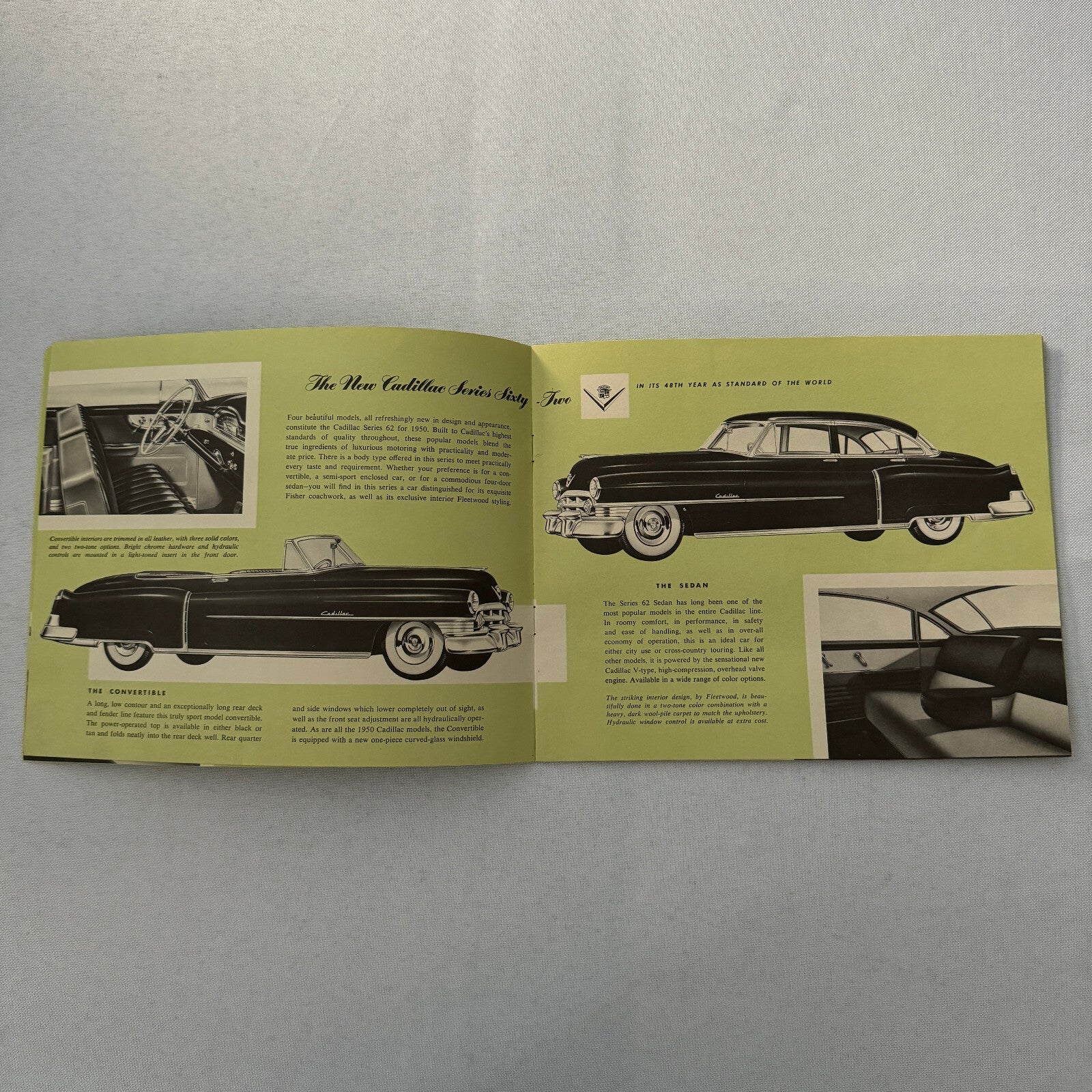 1950 Cadillac Sales Brochure Catalog Sixty One Sixty Two Coupe de Ville Special
