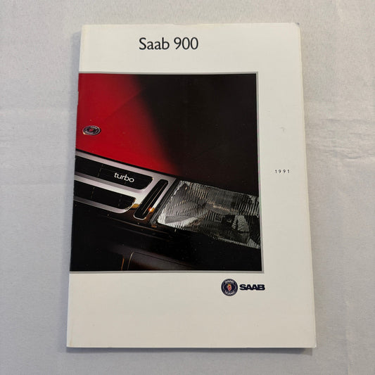 1991 Saab 900 Car Sales Brochure Catalog Saab 900 Cabriolet Turbo 16S SWEDISH