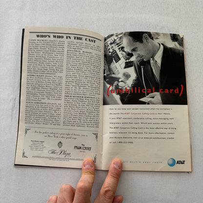 Defying Gravity Cast Signed Theater Playbill Autographed Signature 1997