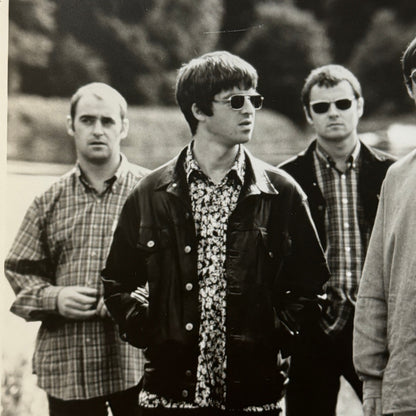 Oasis Publicity Press Photo Photograph Liam Gallagher Noel Gallagher 1995