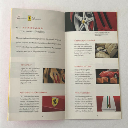Ferrari Services Sales Brochure Catalog 360 Challenge Racing Carrozzeria GERMAN 