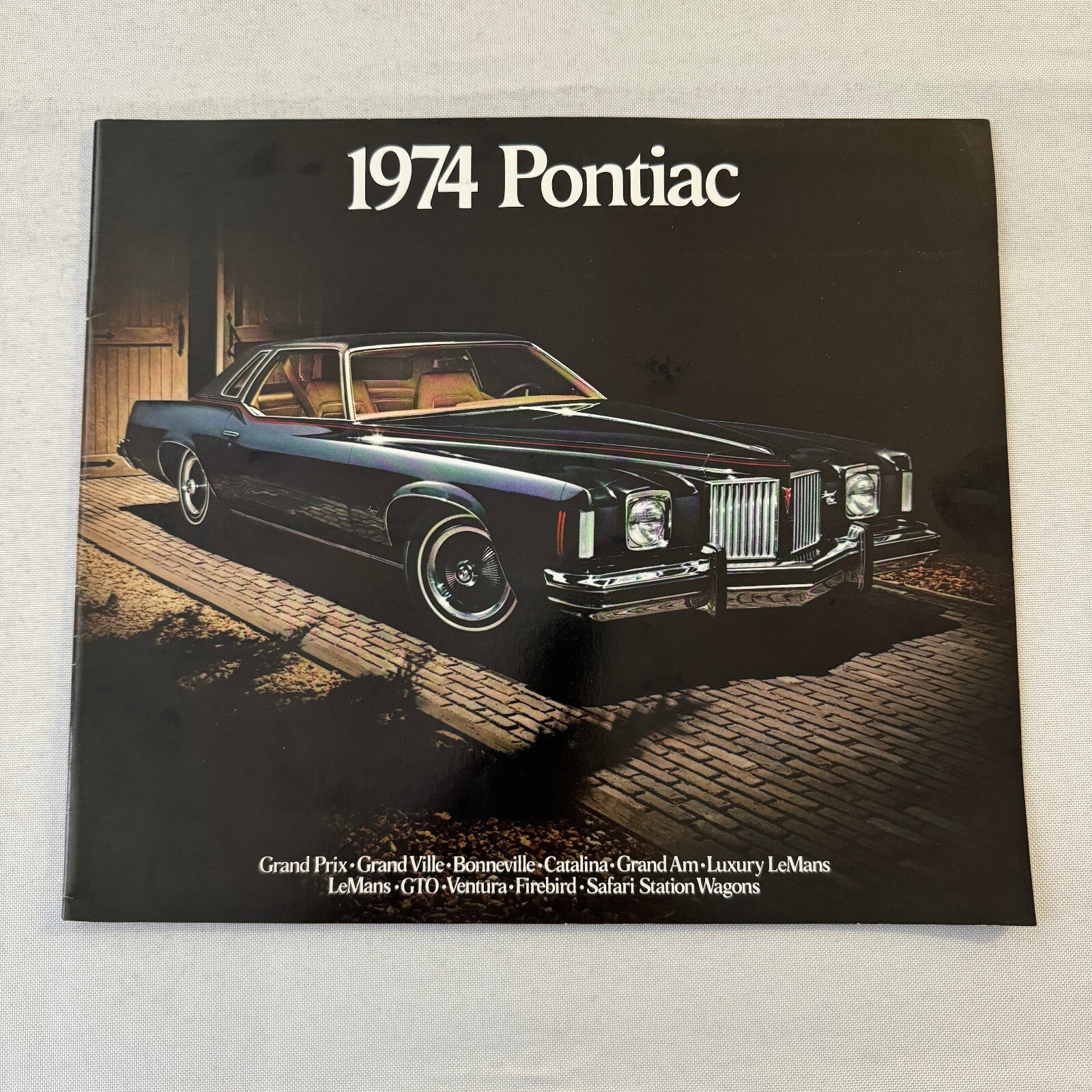 1974 Pontiac Car Sales Brochure Catalog Firebird Grand Prix GTO Ventura Grand Am