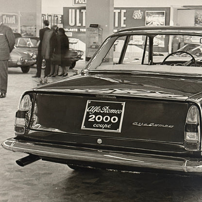 Alfa Romeo 2000 Coupe Car Photo Photograph Print Vintage