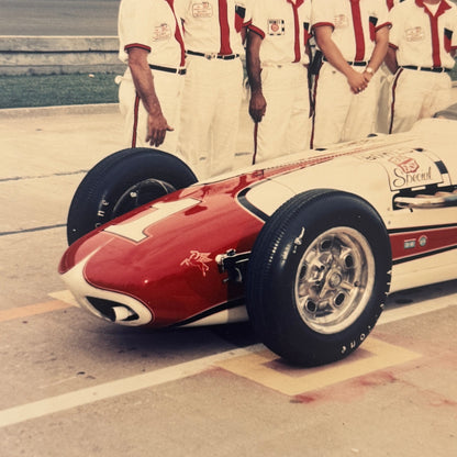 Vintage Indy Racing Photo AJ Foyt 1962 Car Motorsport Modern Print