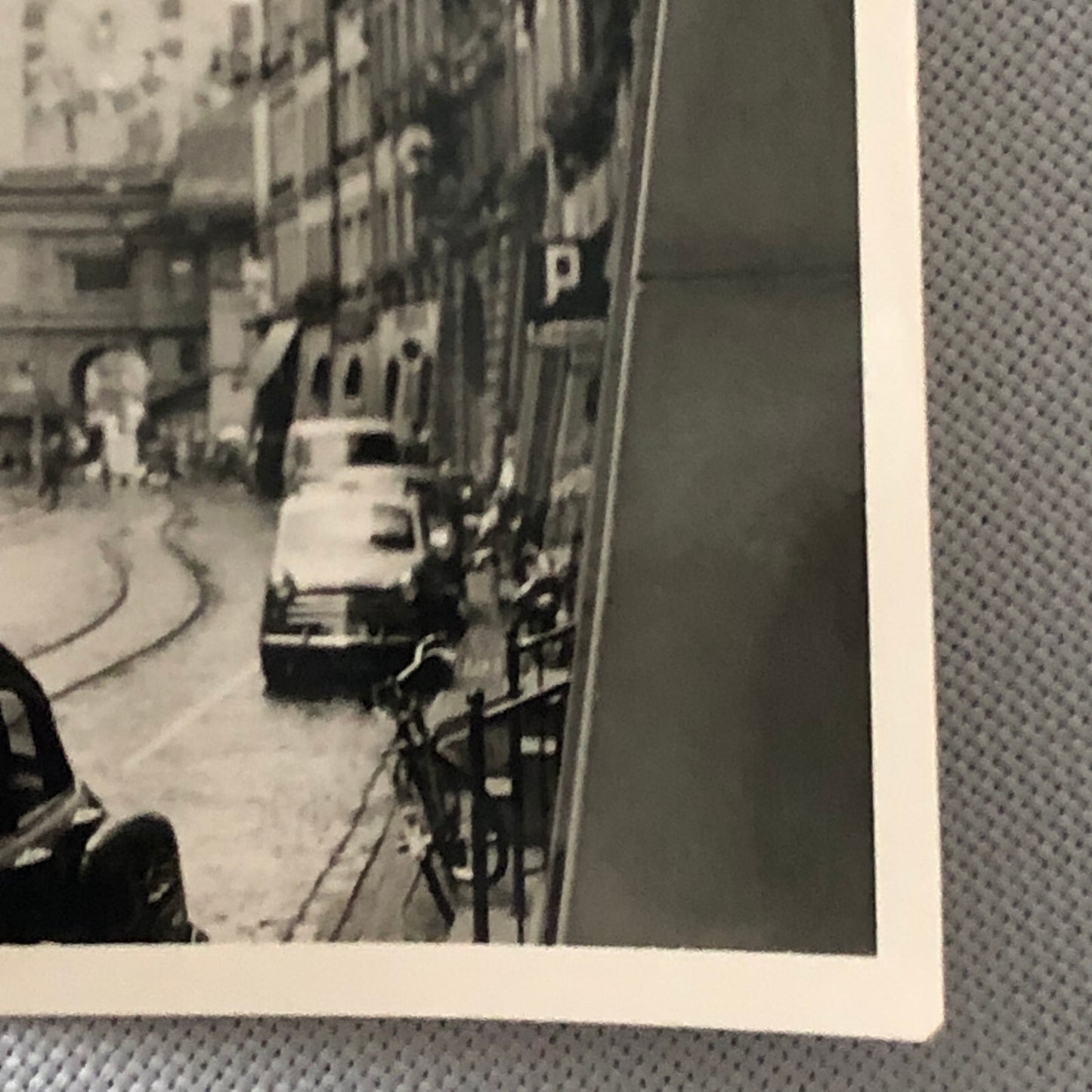 Vintage Photo Photograph Snapshot Street Europe Volkswagen VW Van Cars + AL22SM2