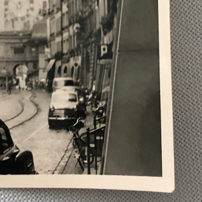 Vintage Photo Photograph Snapshot Street Europe Volkswagen VW Van Cars + AL22SM2