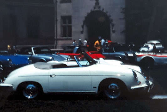Porsche 356 Convertible Cabriolet Car 35mm Photo Slide Vintage 1981